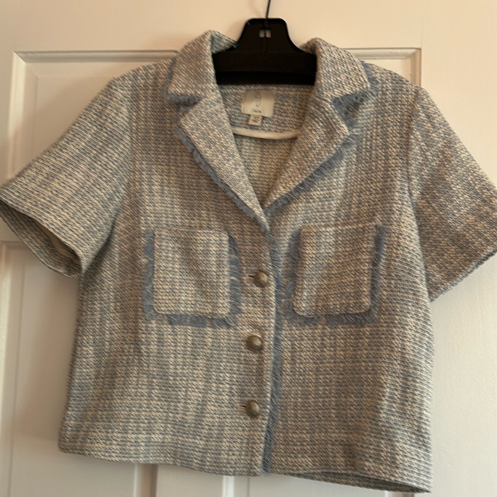 Short sleeves Joie blazer in size S/P in light blue